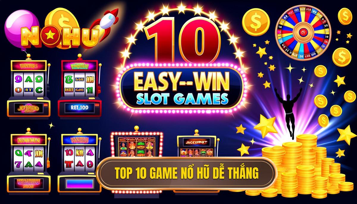 Bảng tổng hợp nhanh top 10 game nổ hũ dễ thắng
