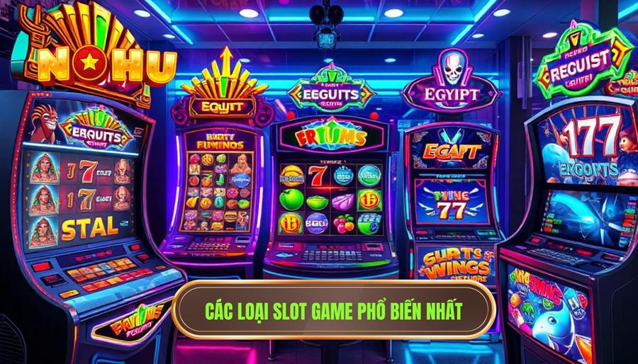 Các loại slot game phổ biến nhất